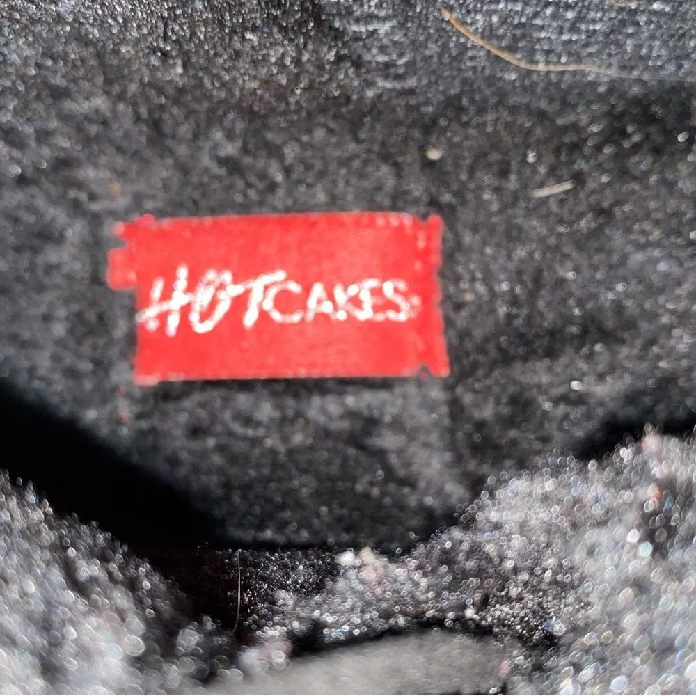 Hotcakes Casey women's size 8.5 Black Faux-Suede Mid-Calf Boots Toggle Accents